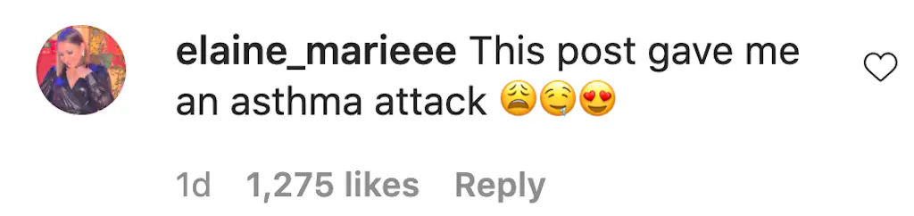 An Instagram comment.