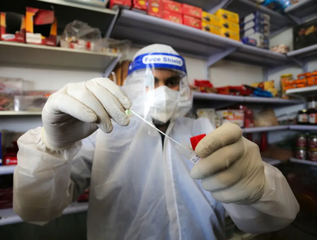 A coronavirus test.