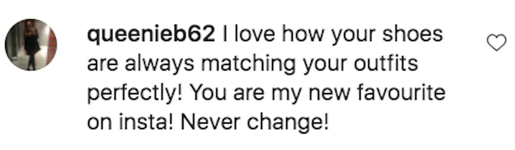 Instagram comment