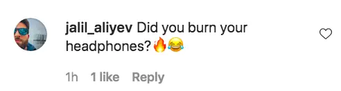 An Instagram comment.