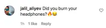 An Instagram comment.