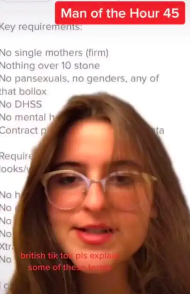 A TikTok screenshot.