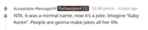 A Reddit comment.