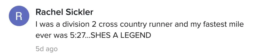 A TikTok comment.