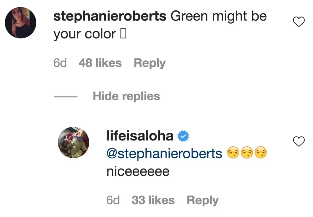 An Instagram comment.