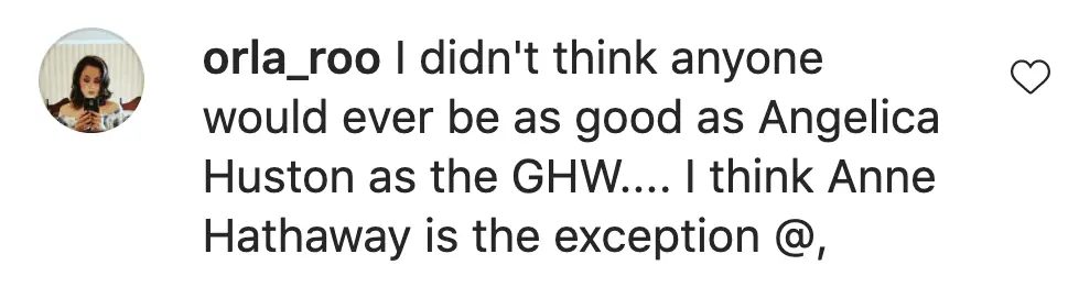 An Instagram comment.