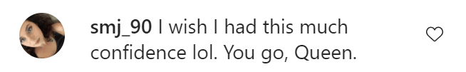 An Instagram comment.
