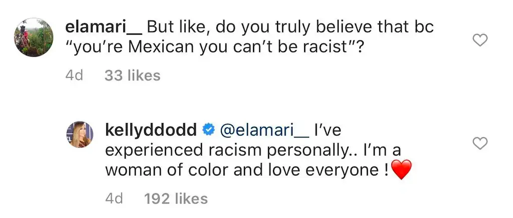 An Instagram comment.
