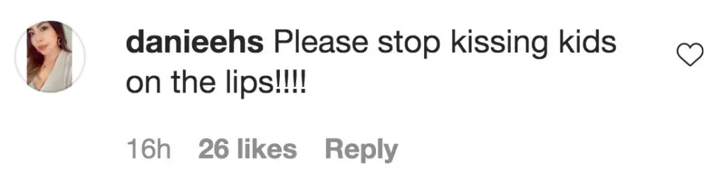 An Instagram comment.