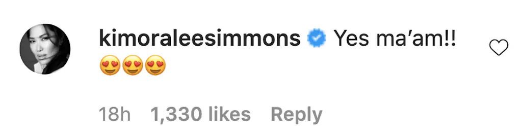 An Instagram comment.