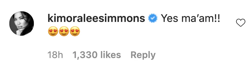 An Instagram comment.