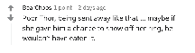 A Reddit comment.