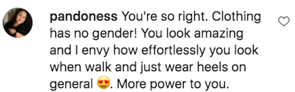 Instagram comment