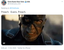 A Twitter comment.