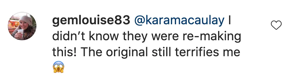 An Instagram comment.