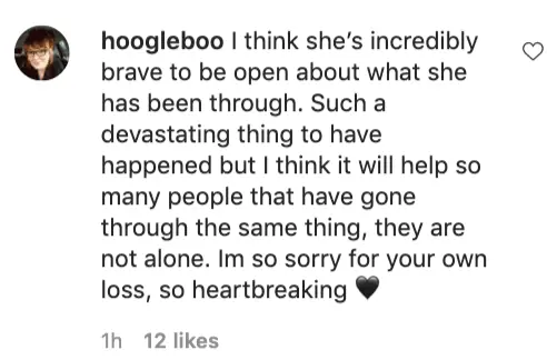 An Instagram comment.