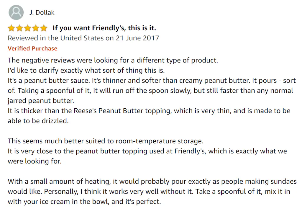 An Amazon review. 
