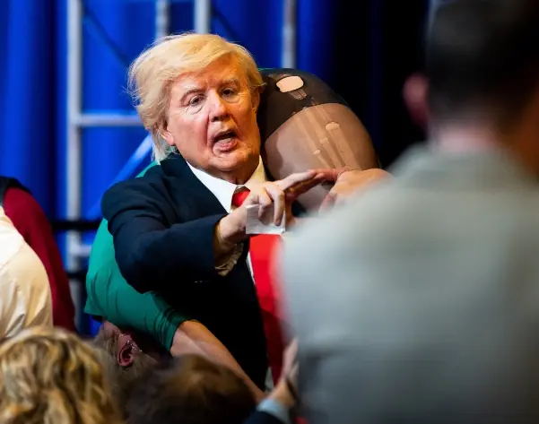 Sacha Baron Cohen as Donald Trump.