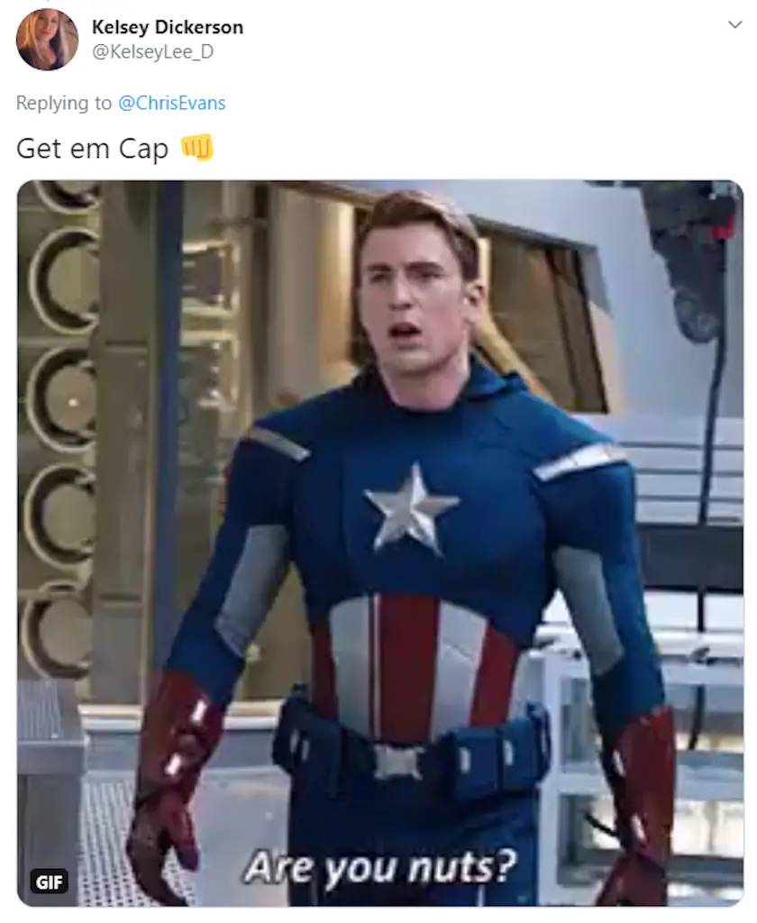 A Twitter comment. 