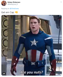 A Twitter comment.
