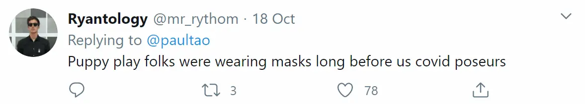 An image of a tweet.