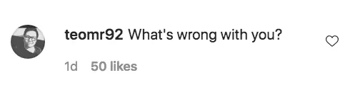 An Instagram comment.