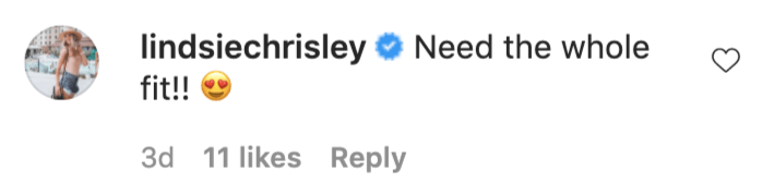 An Instagram comment.