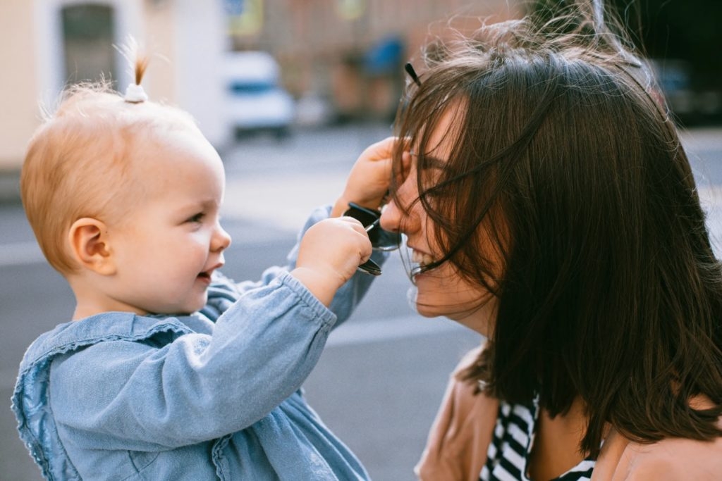 A mom and daughter.