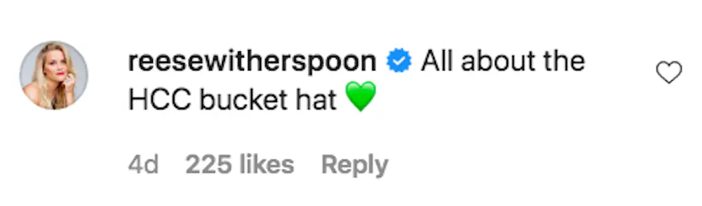 An Instagram comment. 
