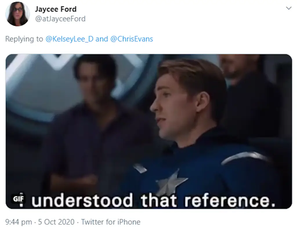 A Twitter comment. 