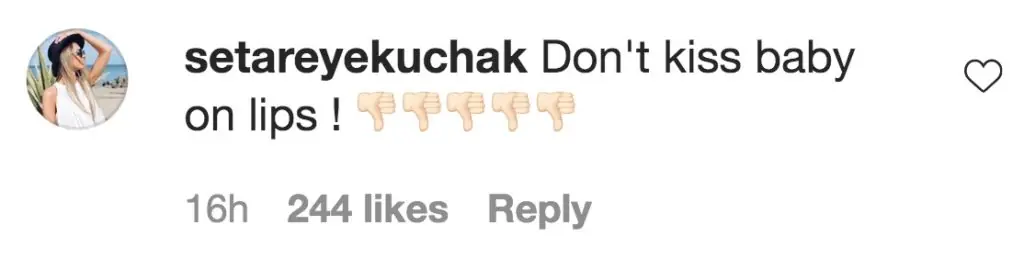 An Instagram comment.