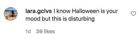 An Instagram comment.