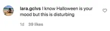 An Instagram comment.