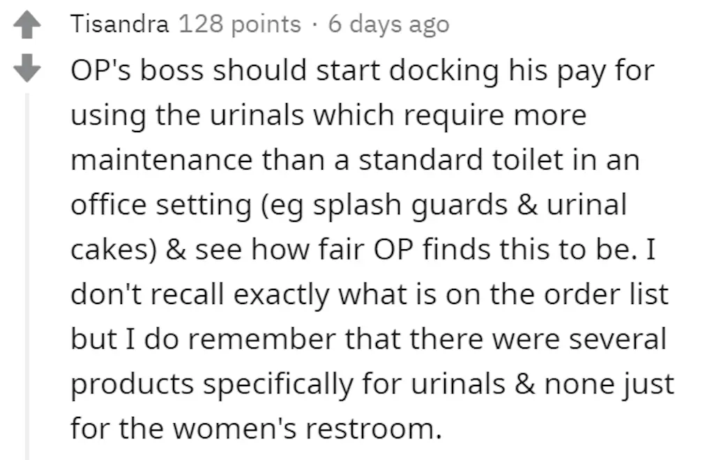 A Reddit comment. 