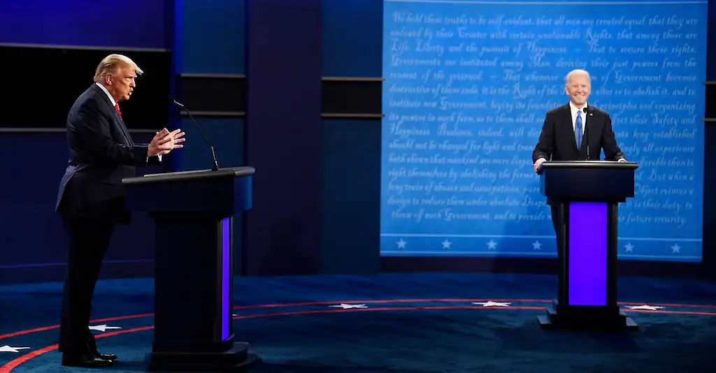 Donald Trump and Joe Biden. 