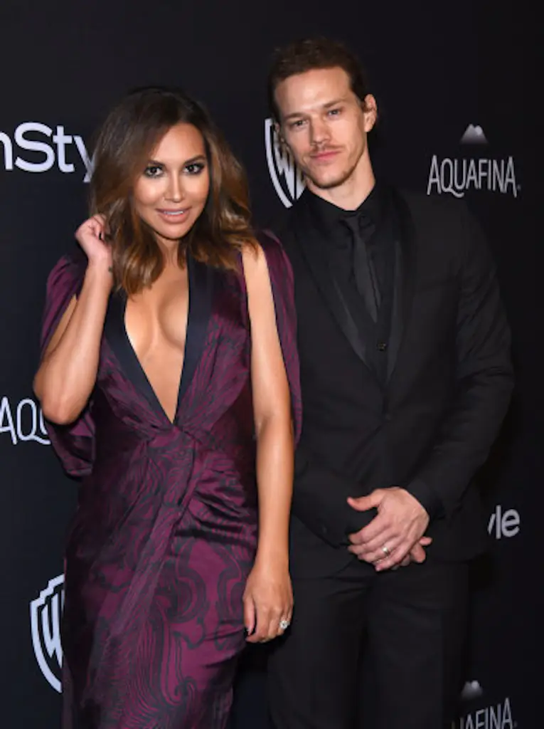 Naya Rivera and Ryan Dorsey attending the InStyle and Warner Brothers Golden Globes afterparty at the Beverly Hilton Hotel in Beverly Hills, California
