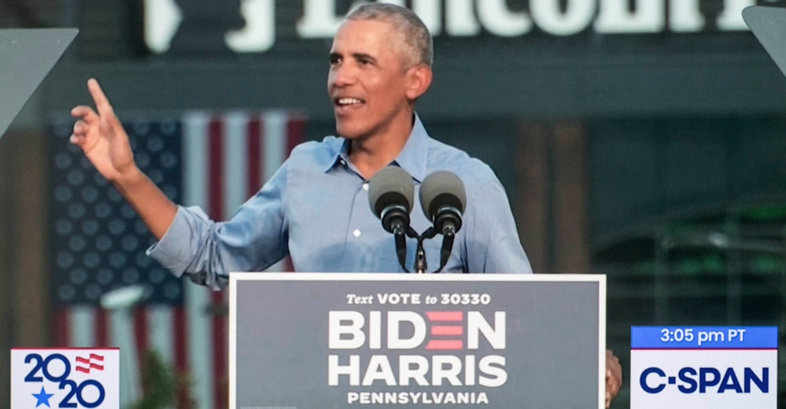 An image of Obama. 