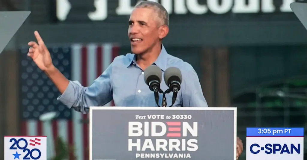 An image of Obama. 