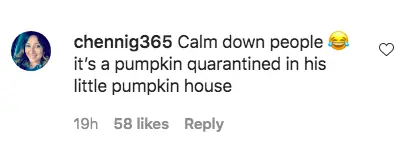 An Instagram comment.