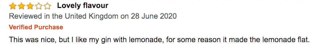 Amazon comment