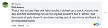 A Facebook comment.
