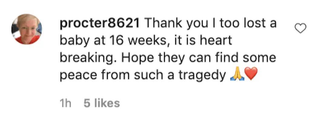 An Instagram comment.