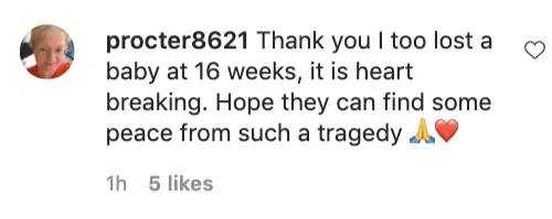 An Instagram comment.