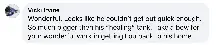 A Facebook comment.