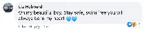 A Facebook comment.