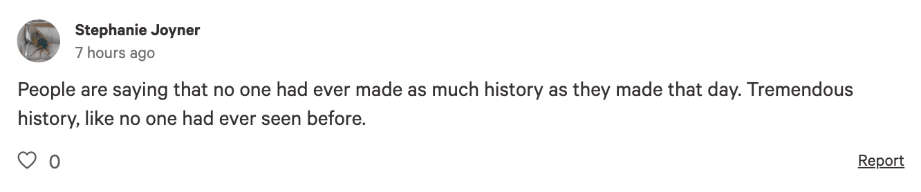 A comment.