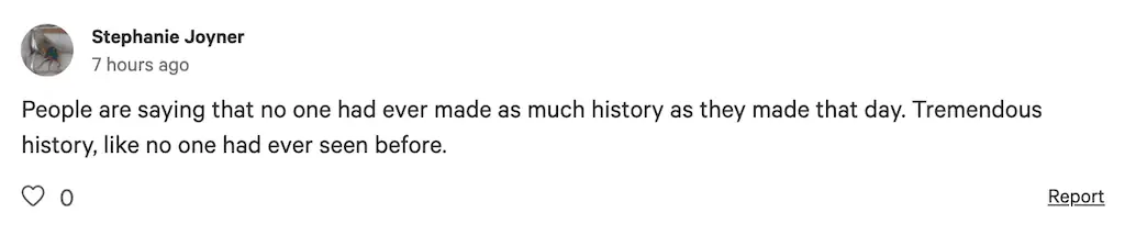 A comment.
