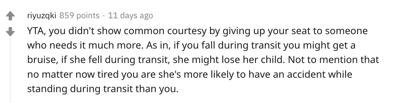 A Reddit comment. 