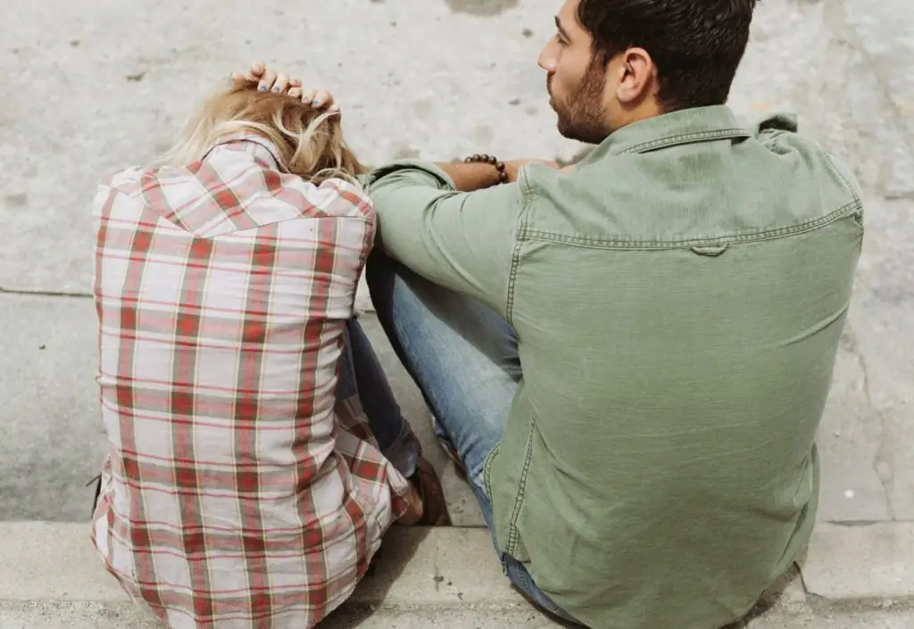 A couple having an argument. 