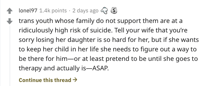 A Reddit comment.